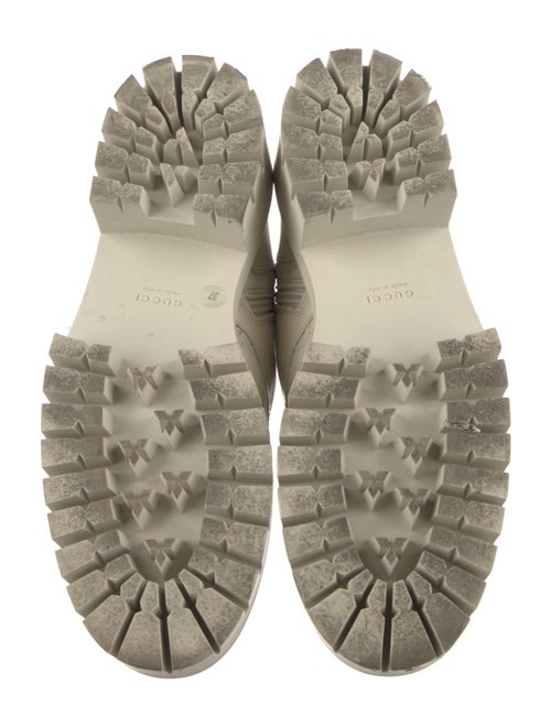 Gucci GG Signature Leather Combat Boots