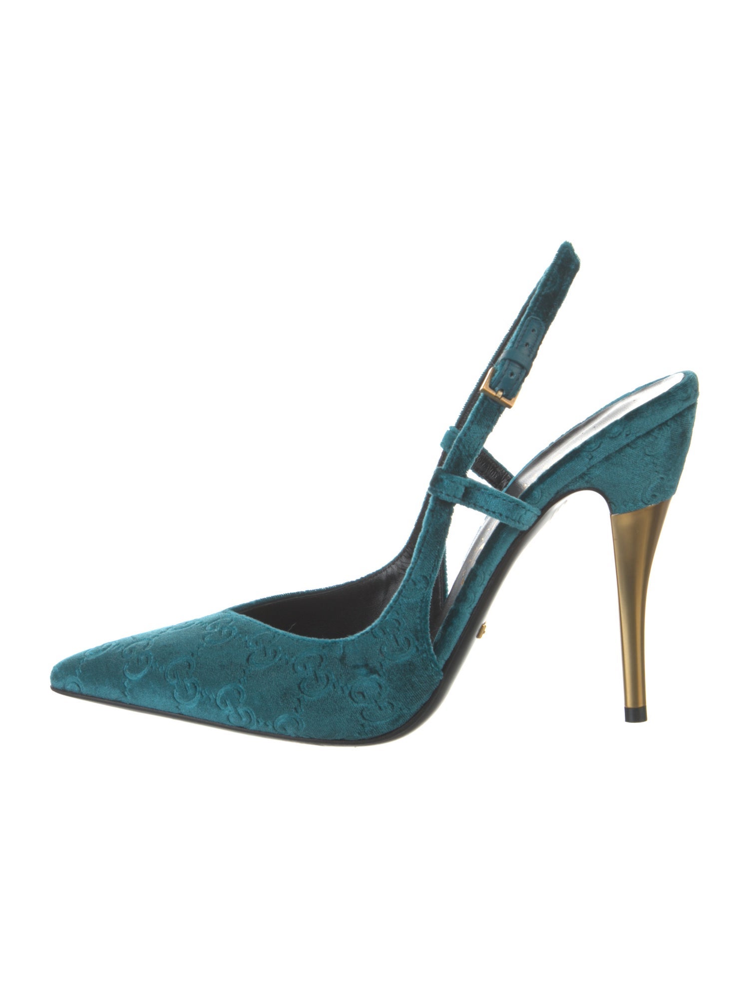 Gucci Velvet Slingback Pumps