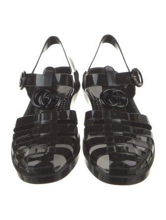 Gucci Rubber Gladiator Sandals