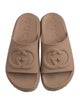 Gucci Interlocking G Logo Rubber Slides