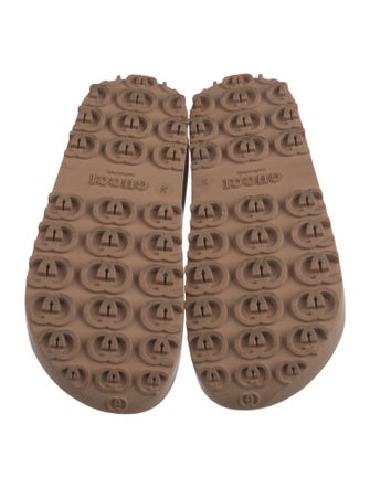 Gucci Interlocking G Logo Rubber Slides