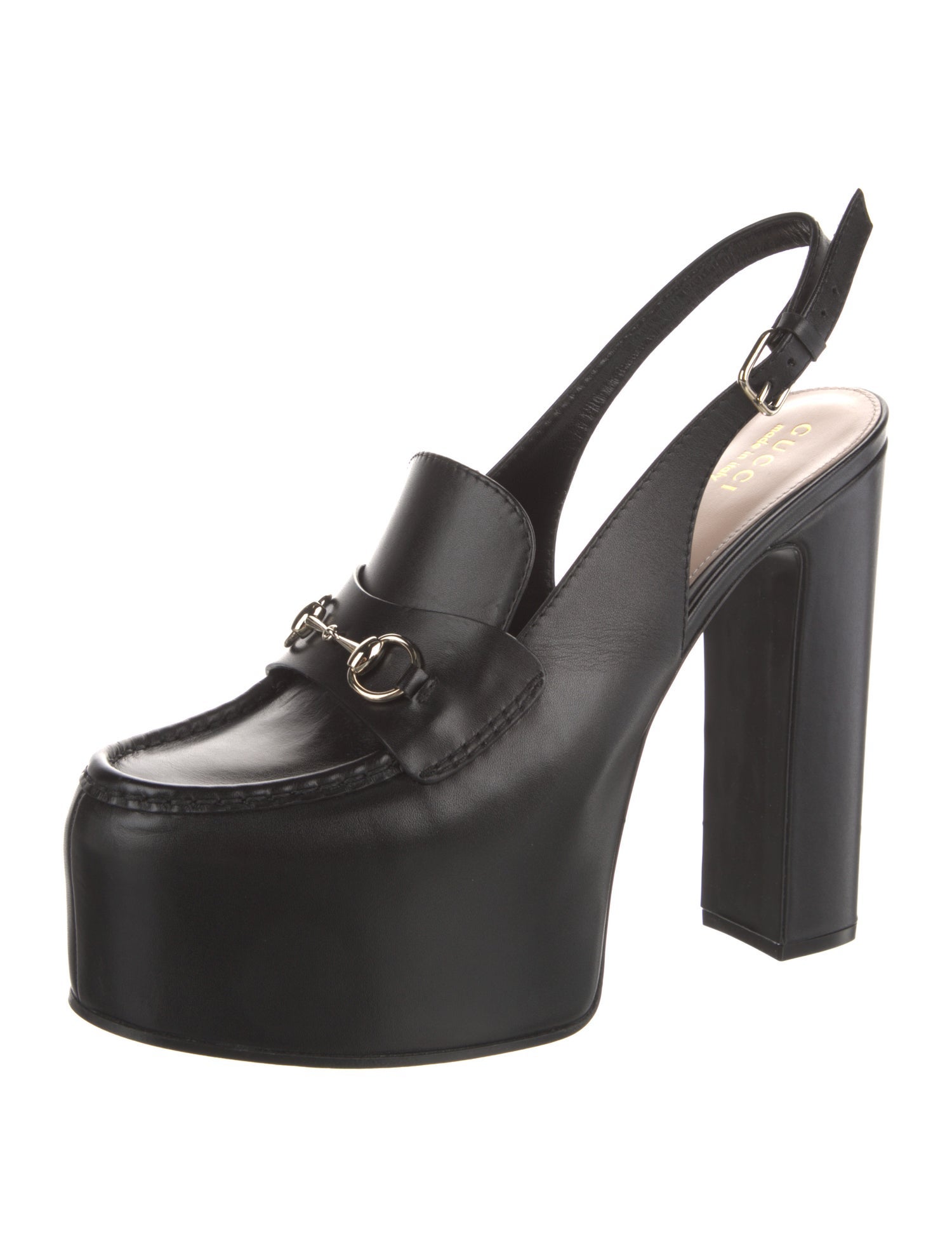 Gucci Horsebit Accent Leather Mules