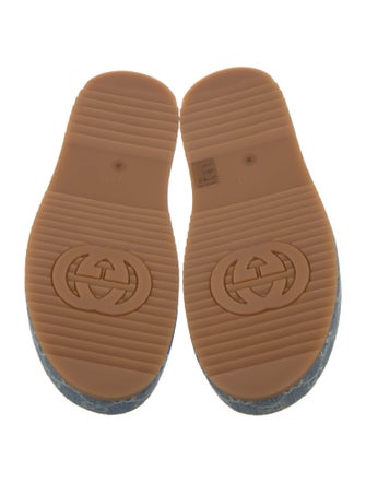Gucci GG Denim Denim Slides