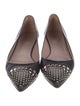 Gucci Leather Studded Accents Ballet Flats
