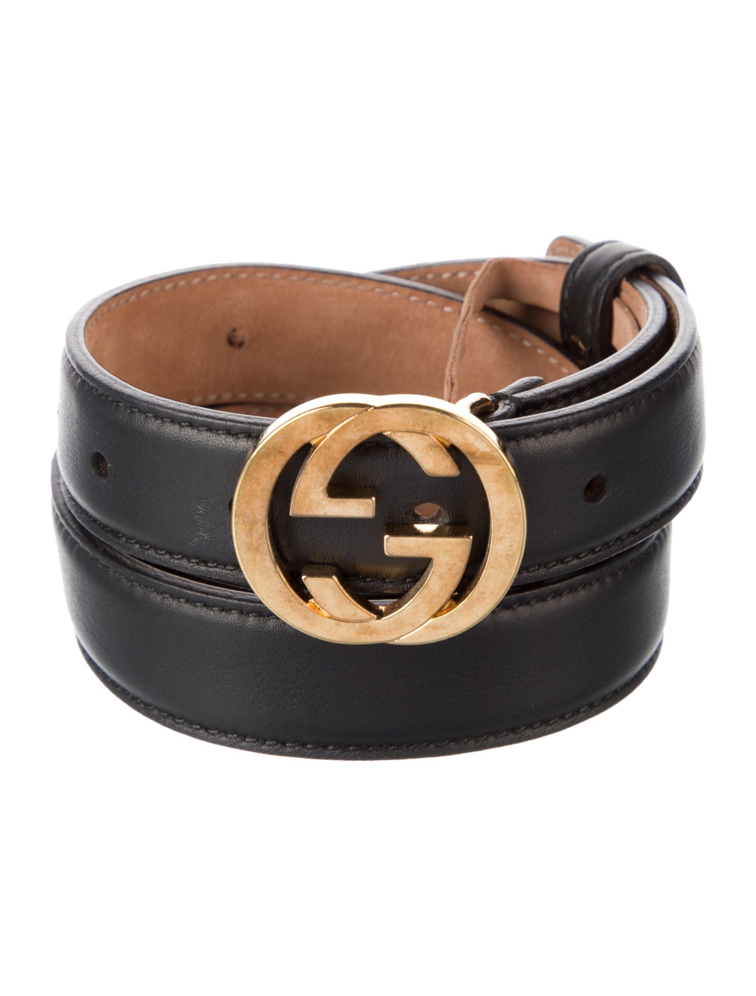 Gucci Interlocking G Logo Skinny Belt