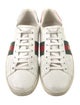 Gucci Web Accent Leather Sneakers