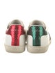 Gucci Web Accent Leather Sneakers