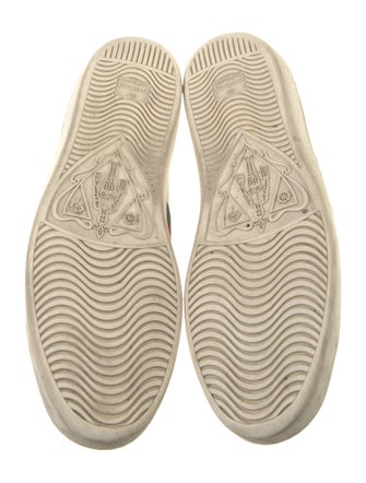 Gucci Web Accent Leather Sneakers