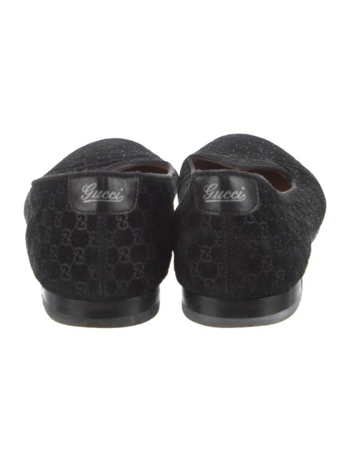 Gucci Microguccissima Pattern Suede Loafers