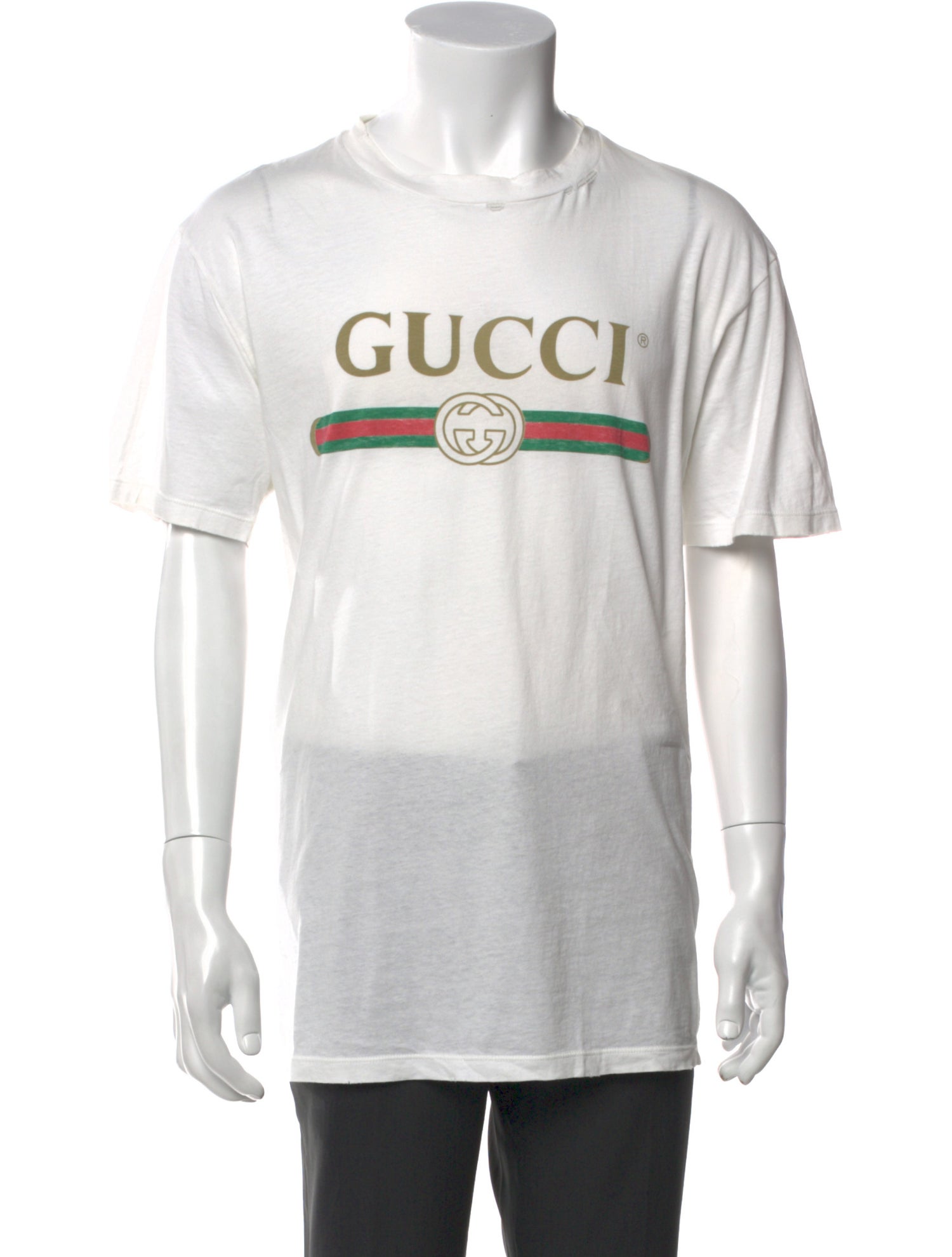Gucci Interlocking G Logo Crew Neck T-Shirt