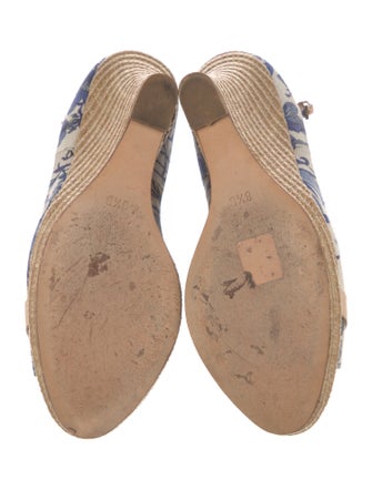 Gucci Horsebit Accent Canvas Pumps