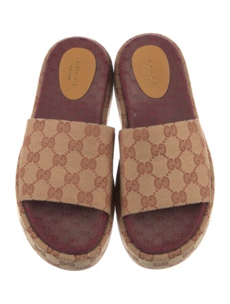 Gucci GG Canvas Canvas Slides