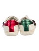 Gucci Web Accent Leather Sneakers