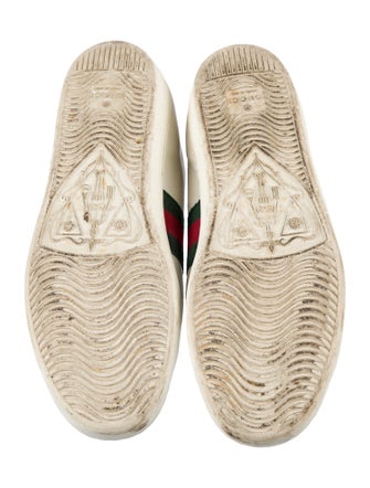 Gucci Web Accent Leather Sneakers