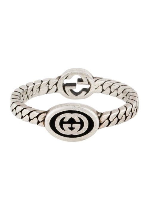 Gucci Enamel Interlocking G Ring
