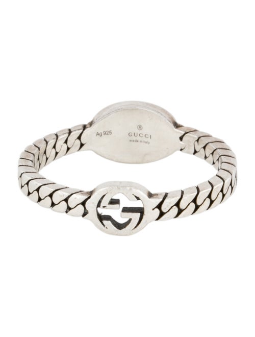 Gucci Enamel Interlocking G Ring