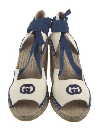 Gucci Interlocking G Logo Canvas Espadrilles