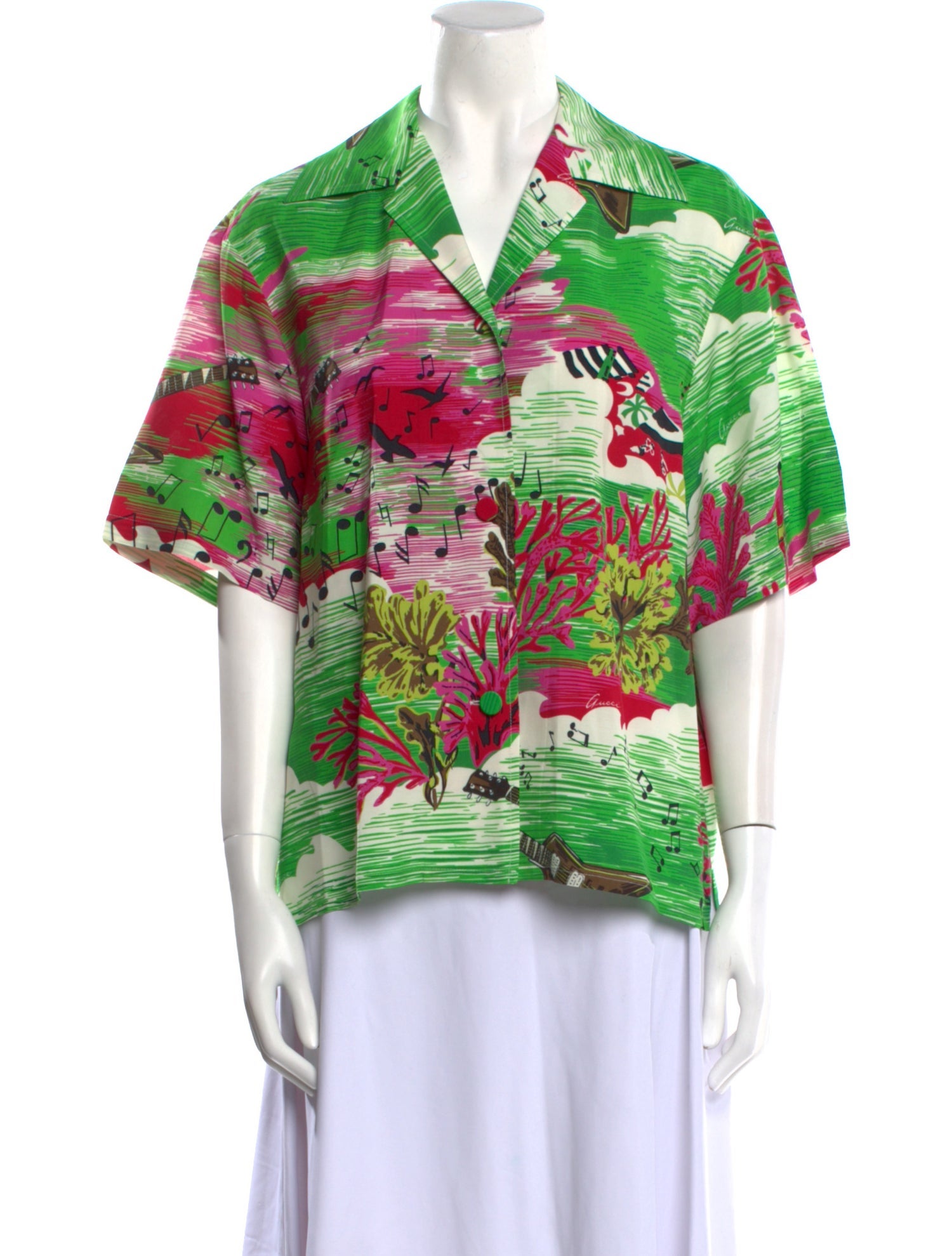 Gucci Love Parade Printed Blouse