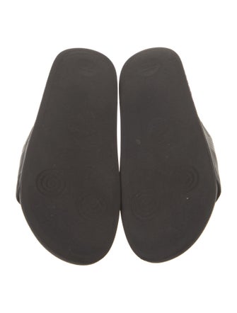 Gucci Interlocking G Logo Leather Slides