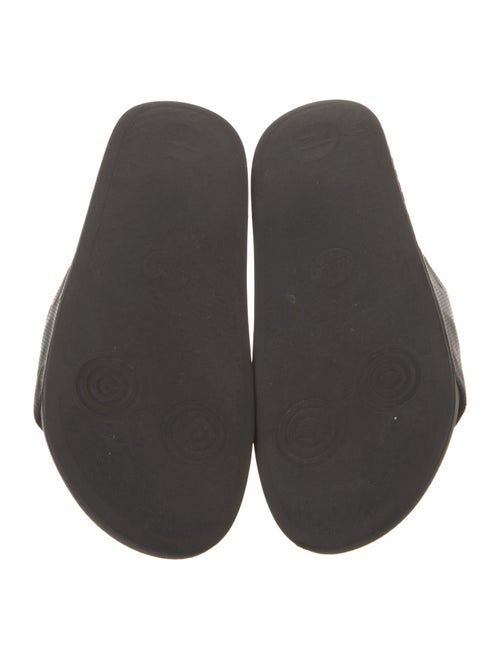 Gucci Interlocking G Logo Leather Slides
