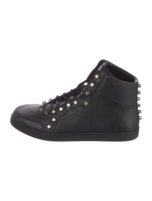 Gucci Leather Studded Accents Sneakers