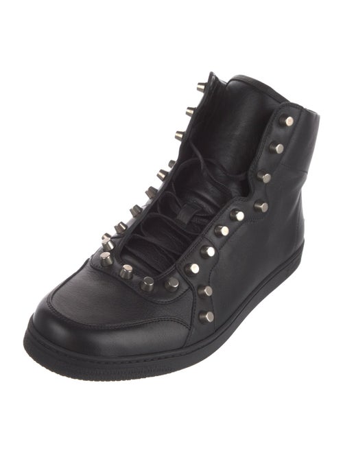 Gucci Leather Studded Accents Sneakers