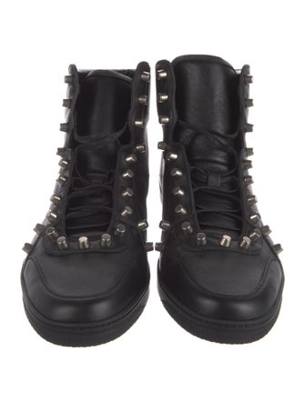 Gucci Leather Studded Accents Sneakers