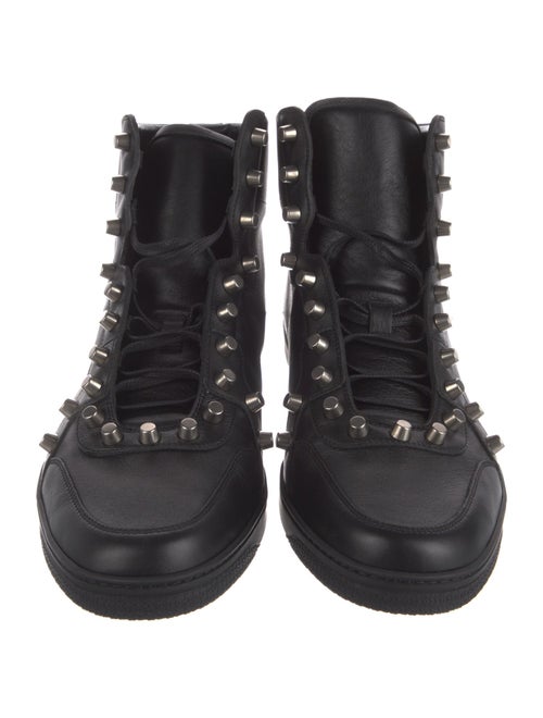 Gucci Leather Studded Accents Sneakers
