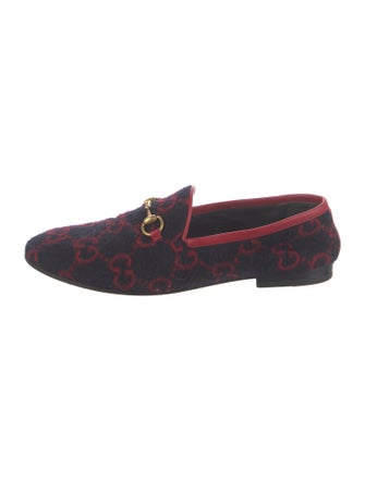 Gucci Horsebit Accent Wool Loafers