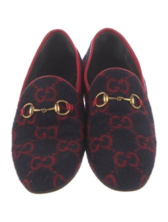 Gucci Horsebit Accent Wool Loafers