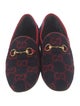 Gucci Horsebit Accent Wool Loafers
