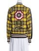 Gucci Wool Plaid Print Bomber Jacket