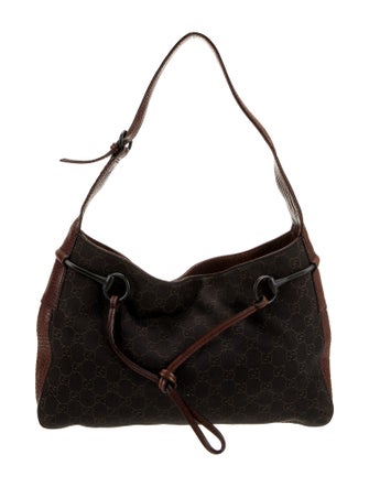 Gucci GG Denim Shoulder Bag