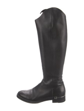 Gucci Horsebit Accent Leather Riding Boots