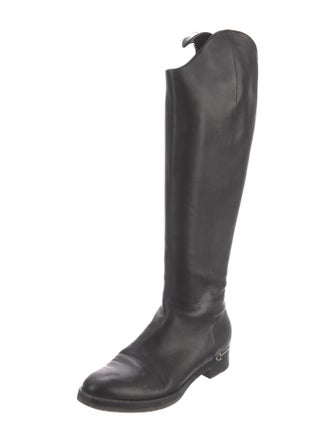 Gucci Horsebit Accent Leather Riding Boots
