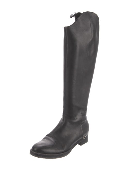 Gucci Horsebit Accent Leather Riding Boots