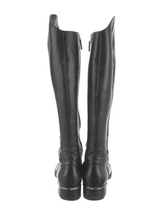 Gucci Horsebit Accent Leather Riding Boots