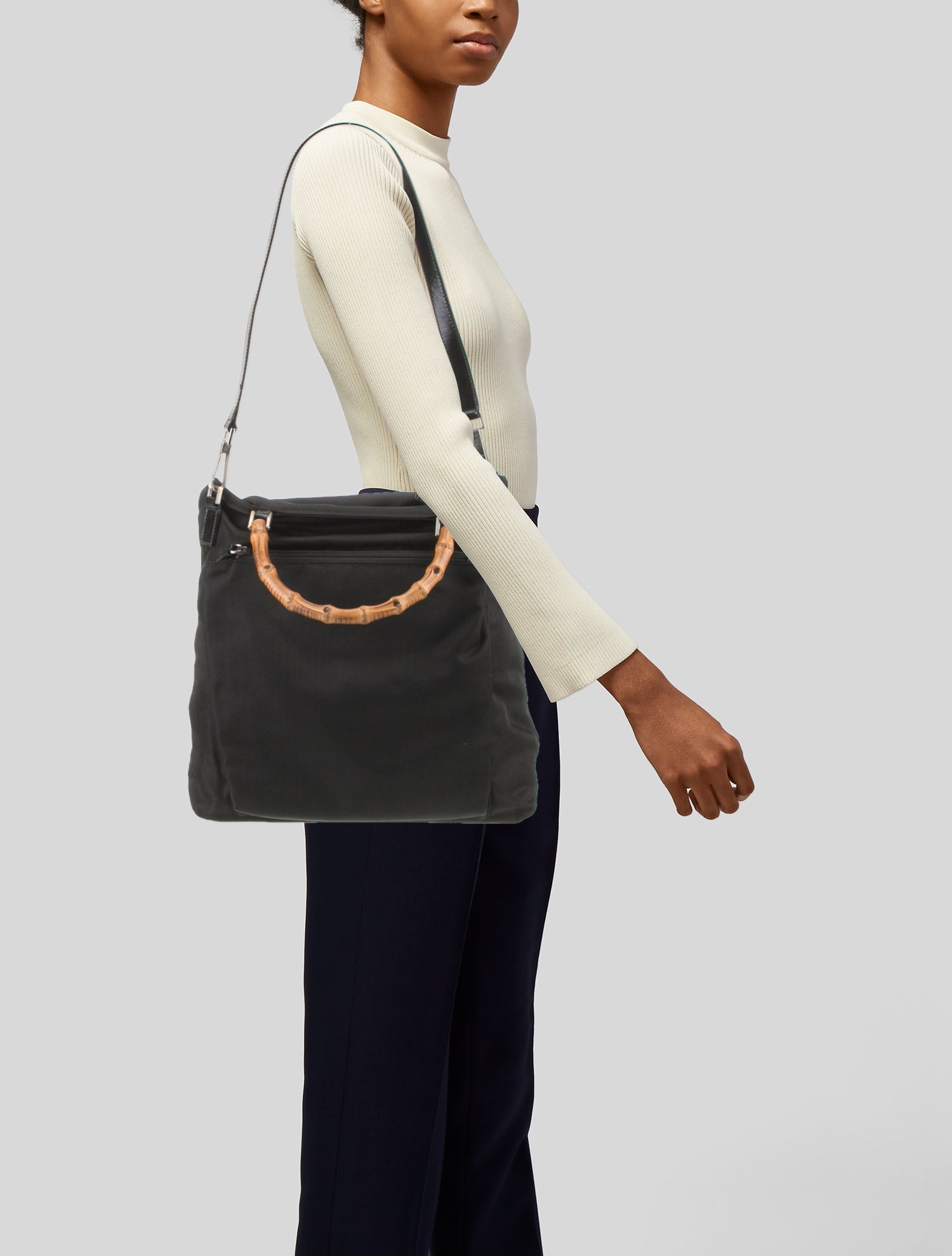 Gucci Nylon Top Handle Bag