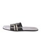 Gucci Web Accent Leather Slides