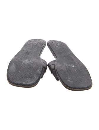 Gucci Web Accent Leather Slides