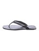 Gucci Guccissima Nylon Leather Flip Flops