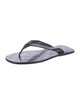 Gucci Guccissima Nylon Leather Flip Flops