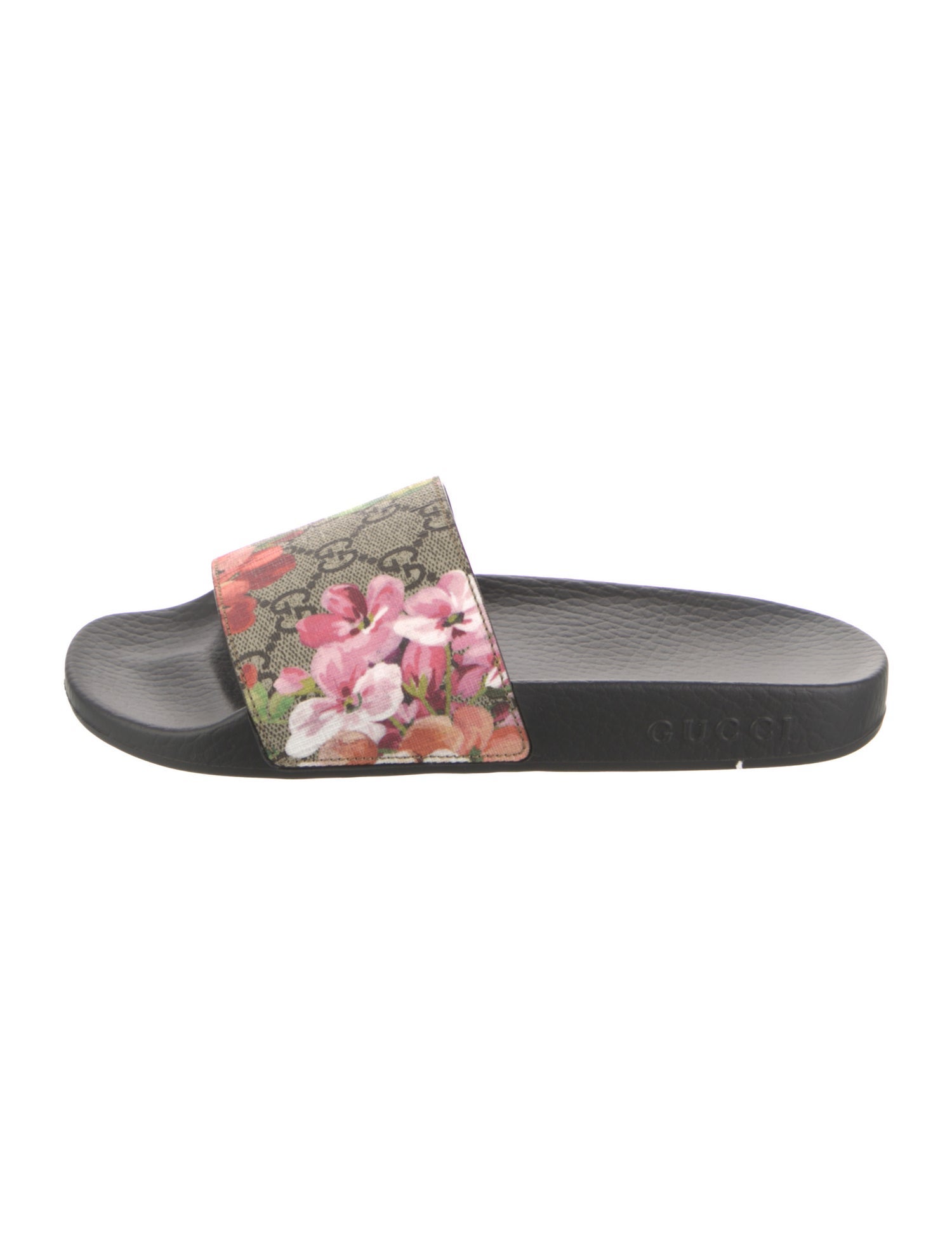 Gucci Blooms GG Supreme Slides w/ Tags
