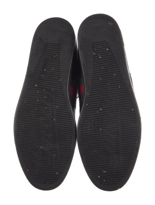 Gucci Web Accent Leather Sneakers