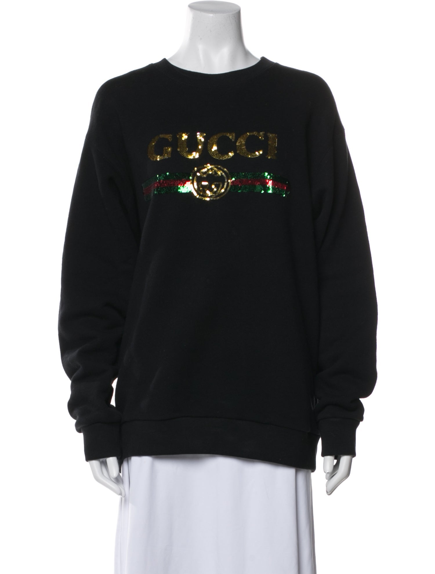 Gucci Graphic Print Crew Neck Sweatshirt