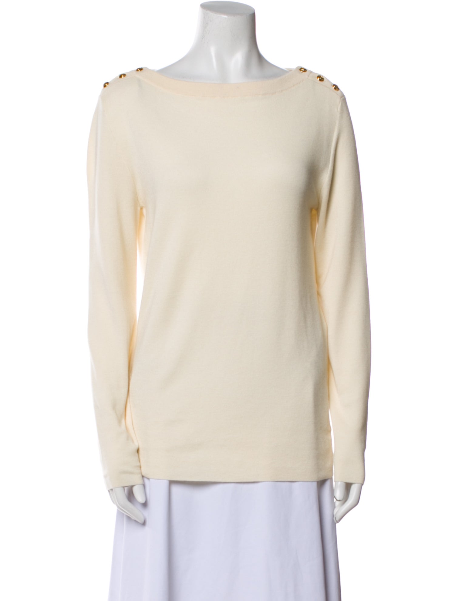 Gucci Cashmere Bateau Neckline Sweater