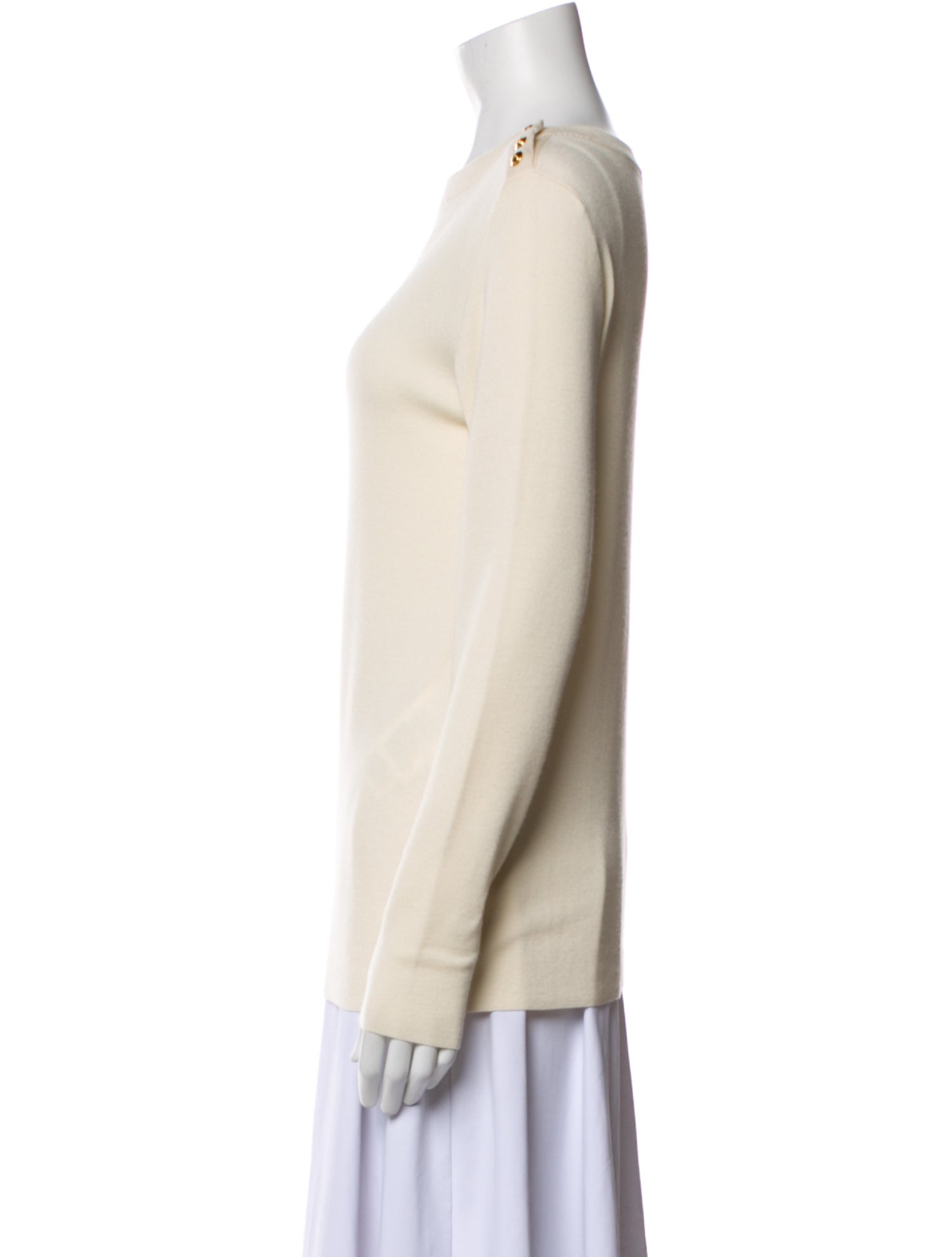 Gucci Cashmere Bateau Neckline Sweater