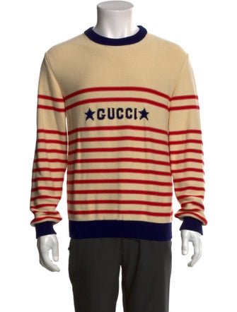 Gucci Signature Logo Striped Pullover
