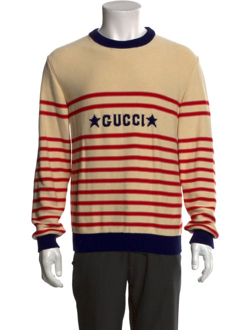 Gucci Signature Logo Striped Pullover