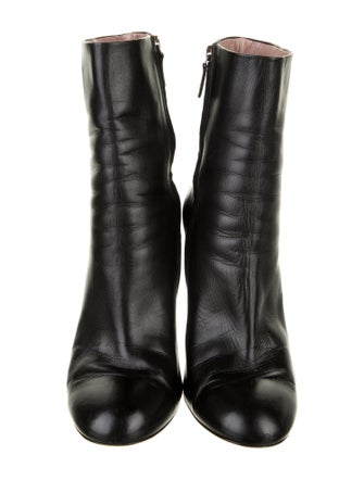 Gucci Double G Logo Leather Boots